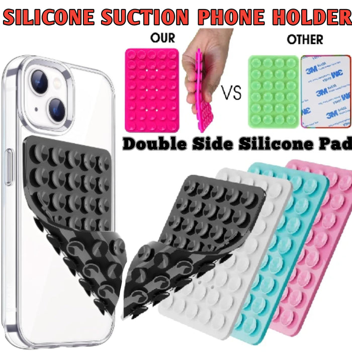 Double Side Silicone Suction Pad Phone Holder