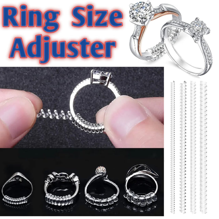 Transparent Ring Size Adjuster, 10cm Spiral