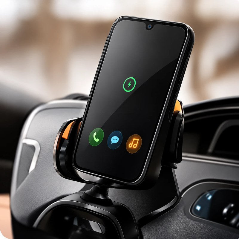 Phone holder in car